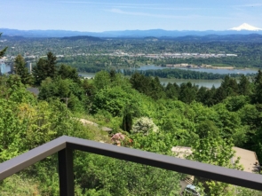 Bronze Solid Glass Railing - Portland, OR2-min