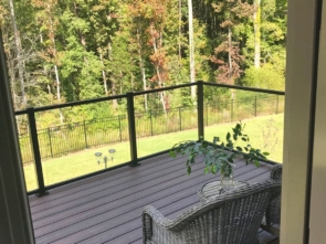 Black Element Glass Railing - Concord, NC